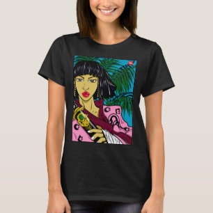 FEMALE SAMURAI-grafik t shirt