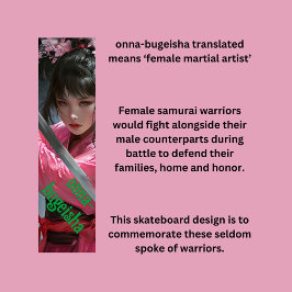 Female Samurai Mini Skateboard Bräda 18,5 Cm