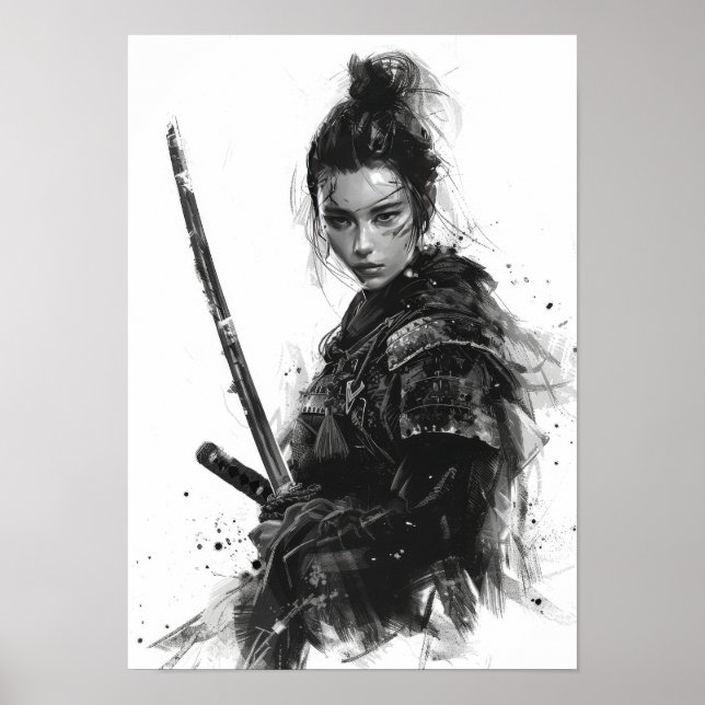 Female Samurai Porträtt - Anna Sawai - Rak Poster (Framsidan)