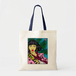 FEMALE SAMURAI Tote Bag Tygkasse