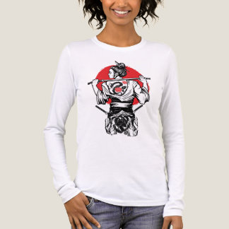 Female Samurai Warrior – Dragon Rose Tattoo Japane T Shirt