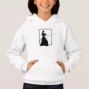 Female Samurai Warrior med Sword T Shirt