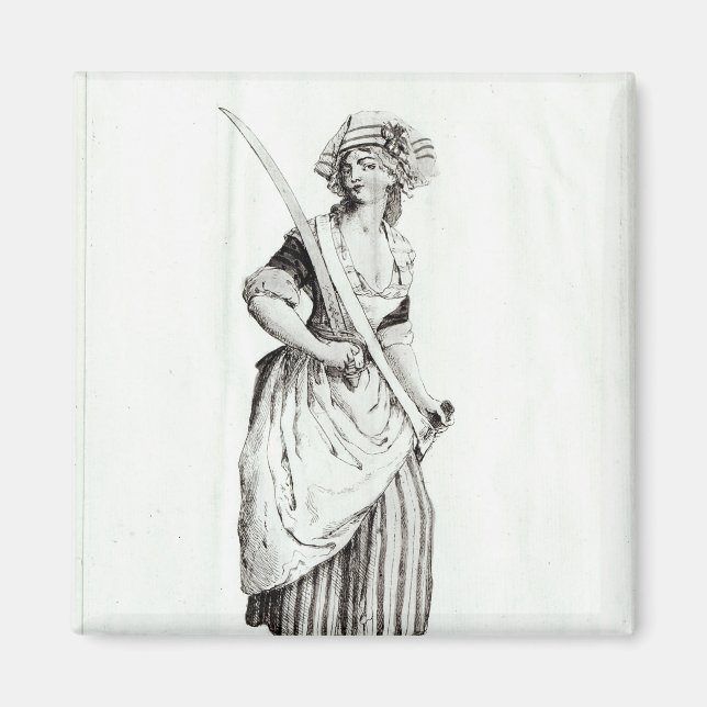 Female Sans-Culotte, 1792 Magnet (Framsidan)