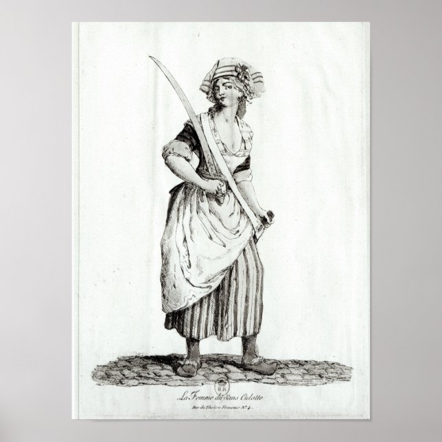 Female Sans-Culotte, 1792 Poster (Framsidan)