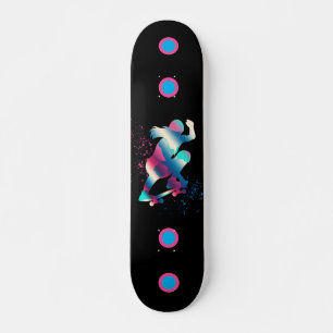 Female Skateboarder Mini Skateboard Bräda 18,5 Cm
