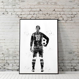 Female Soccer Goalie Poster