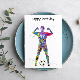 Female Soccer Player Kort