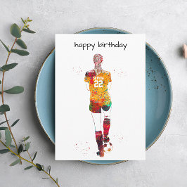 Female Soccer Player Kort