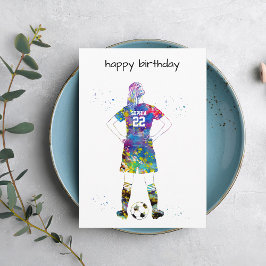 Female Soccer Player Kort