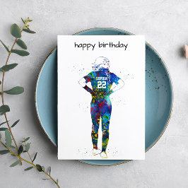 Female Softball Player Kort