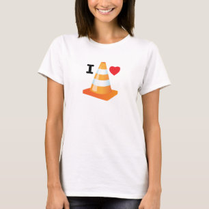 Female Student Funny Traffic Safety Cone T Shirt
