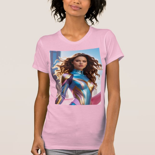 FEMALE SUPERHERO - SCI-FI T SHIRT (Framsida)