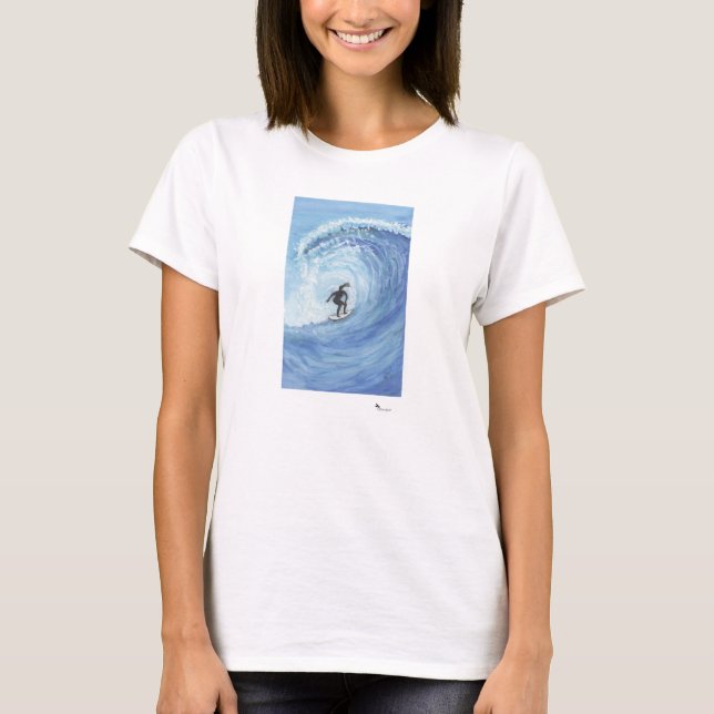 Female Surfer Tee Shirt (Framsida)