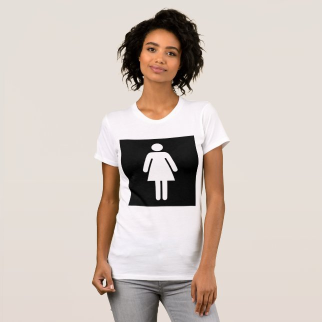 Female symbol Womens T-Shirt (Hel framsida)
