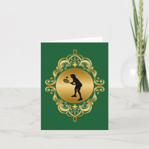 Female Tennis Player Grattiss Card Kort