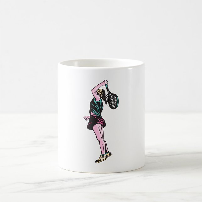 Female Tennis Player Kaffemugg (Skapare uppladdad)