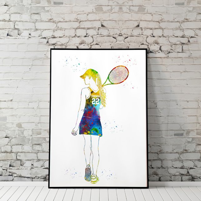 Female Tennis Player Poster (Skapare uppladdad)