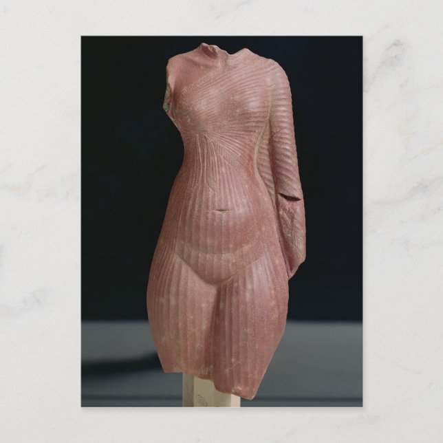 Female torso, troligen drottning Nefertiti Vykort (Framsida)