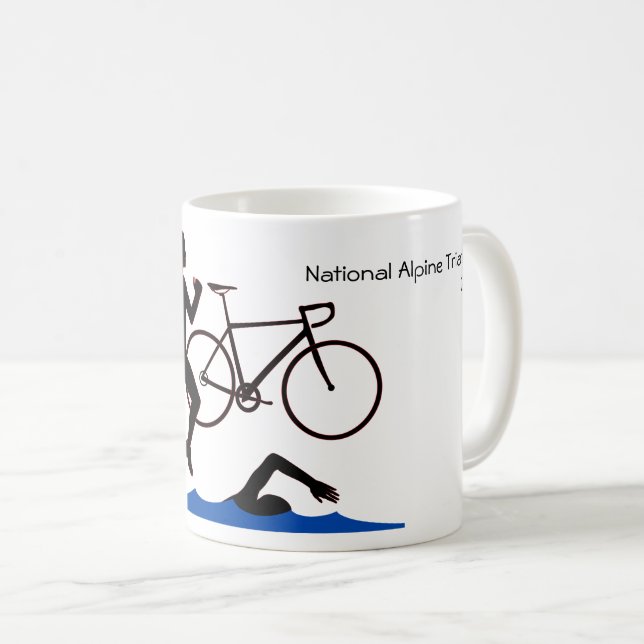 Female Triathlon Keepsaké Kaffemugg (Framsida höger)