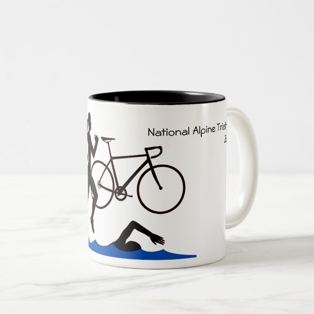 Female Triathlon Keepsaké Kaffemugg (Framsida höger)