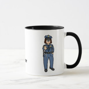 Female U.S. Gräns Patrol Agent Namn Mugg