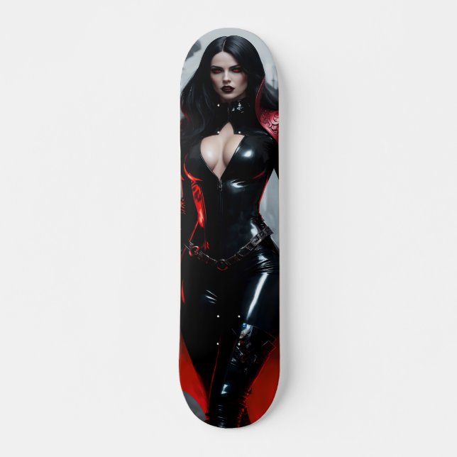 Female Vampyre Skateboard för gata eller vägg (Framsida)