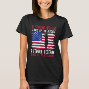 Female Veteran Usa T Shirt