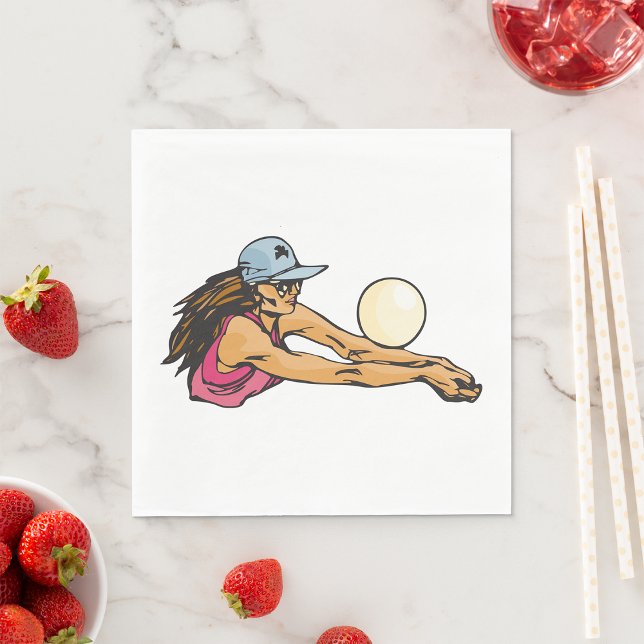 Female Volleyball Player Pappersservett (Skapare uppladdad)