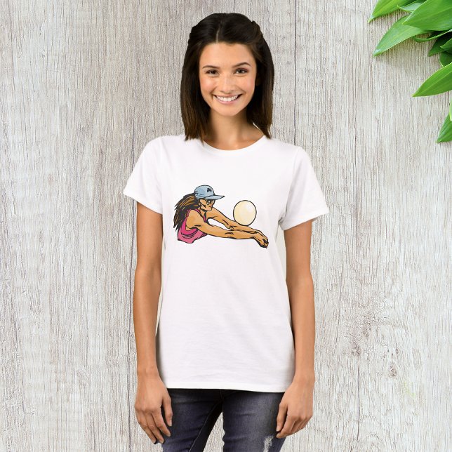 Female Volleyball Player T Shirt (Skapare uppladdad)