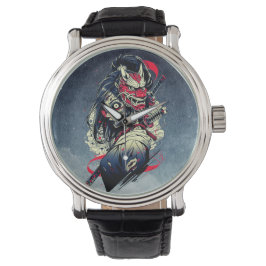 Female Zombie Samurai – Undead Warrior Art Armbandsur