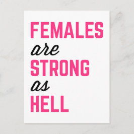 Females Strong helvetets gym, citat Vykort