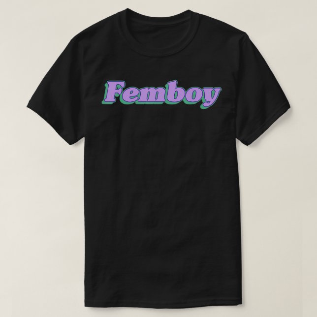 Femboy Aesthetic Crossdressing T Shirt (Design framsida)
