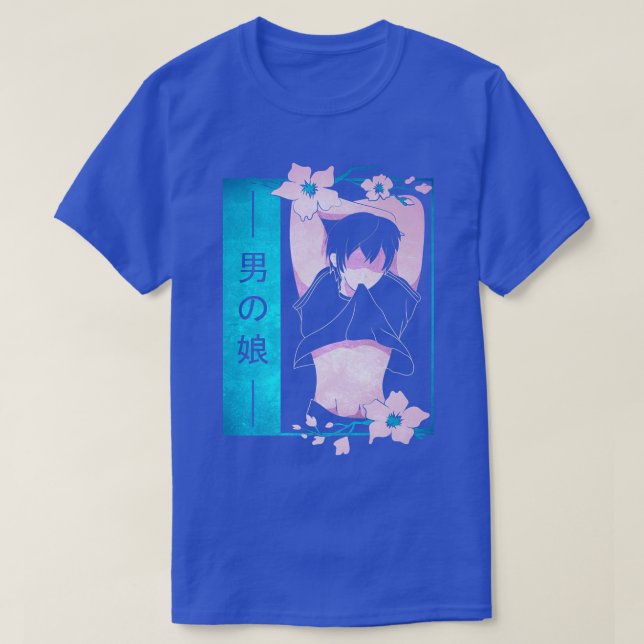 Femboy Anime Boy Japansk Pastel Goth Aesthetic Sa T Shirt (Design framsida)
