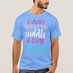 Femboy jag vill bara klumpa ihop med en luddig fem t shirt