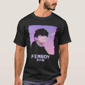 Femboy Japanese Emo Vaporwave Aesthetic LGBTQ Gay T Shirt