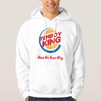 Femboy Kung 1-sidig hoodie