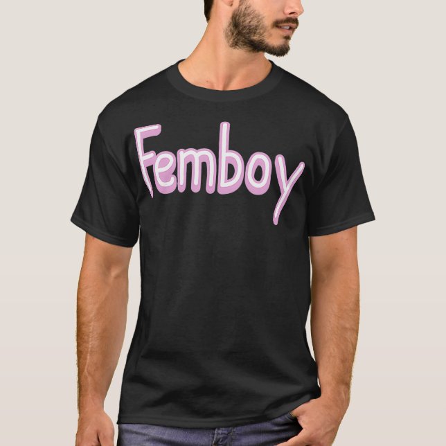 Femboy Queer Gay Aesthetic LGBTQ MTF Genderqueer T Shirt (Framsida)