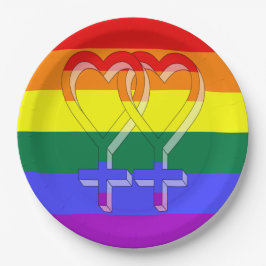 Femdubbla Pridet Symboler Regnbåge Flagga