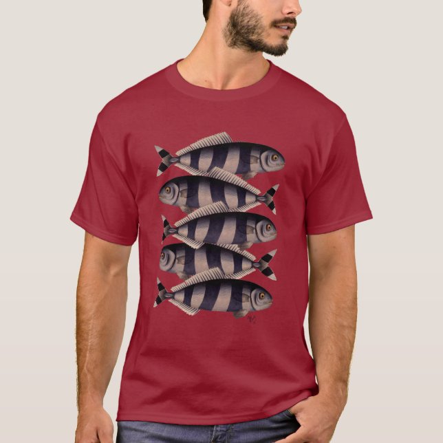 Femfaldig fisk t shirt (Framsida)