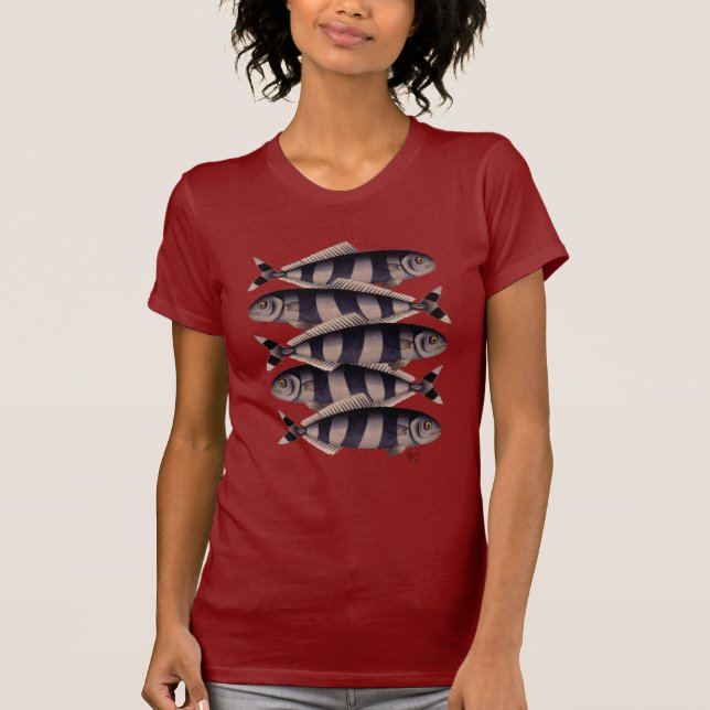 Femfaldig fisk t-shirt (Framsida)