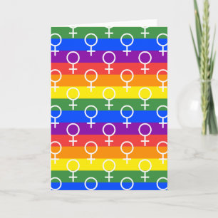 Femfaldig symbol Regbow Mönster Kort