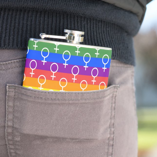 Femfaldig symbol Regnbåge Mönster Fickplunta (In Situ)