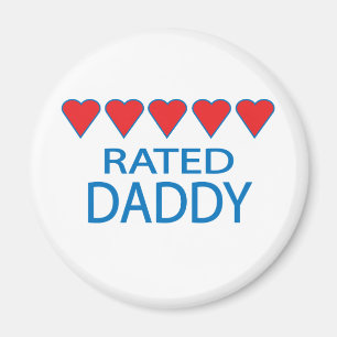 Femhjärtade Pappa Magnet