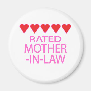 Femhjärtans Mor-in-Law Magnet