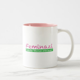 Feminazi Två-Tonad Mugg