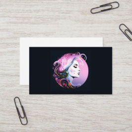 "Feminin blomma" Kvinnors skönhet Visitkort