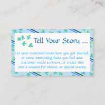 Feminin Blommigt blå