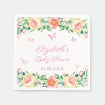 Feminin Blommigt Butterfly Garden Pastel Birthday