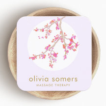 Feminin Blommigt Rosa Cherry Blommar