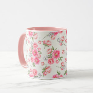 Feminin Blommönster Mugg